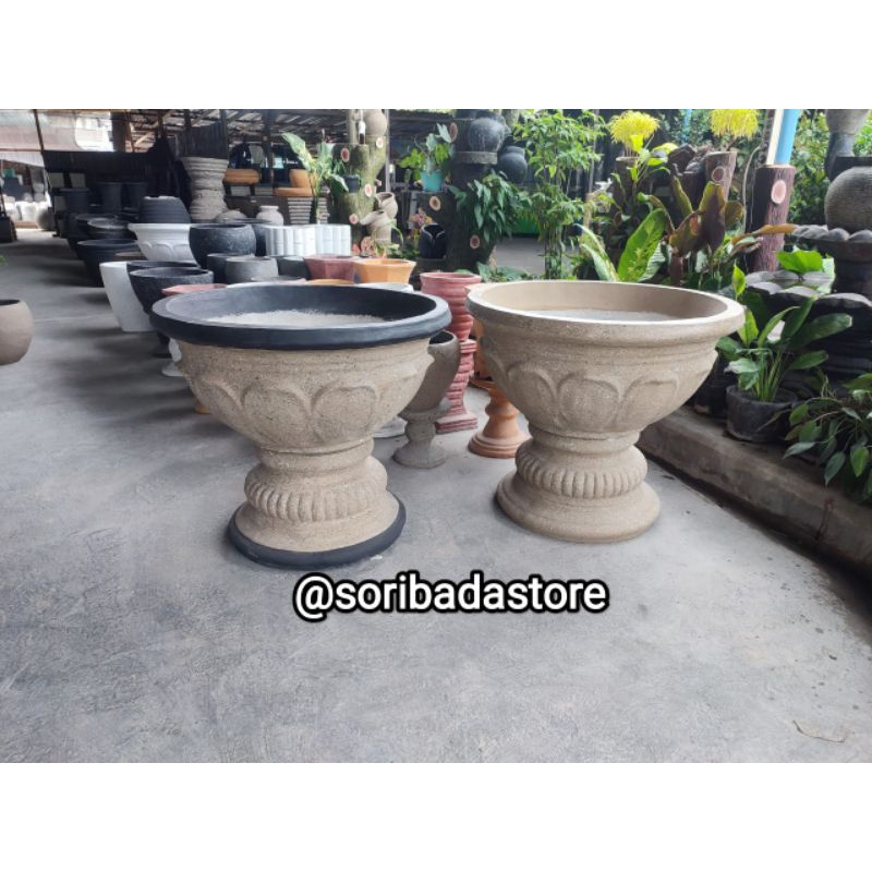 Pot Bunga Super Jumbo | Pot Teratai Jumbo | Pot Bunga Batu | Pot Bunga Unik | Pot Batu | Pot Bunga H