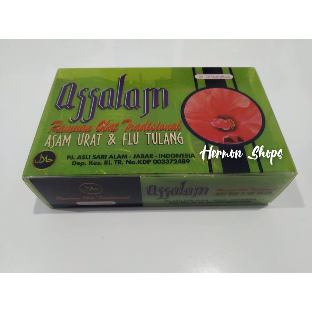 kapsul Asalam Assalam Obat Asam urat dan Flu Tulang Isi 12 Sachet @ 4 Kapsul