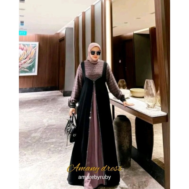 Amani dress gamis lebaran amorebyruby