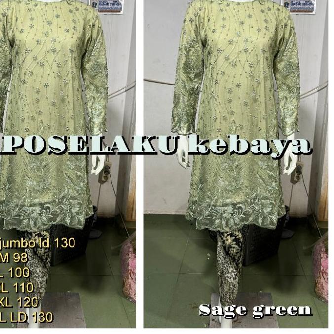 ☎ kebaya _stelan tile jumbo -stelan kebaya brokat tile_kebaya tulle_kebaya modern ✮