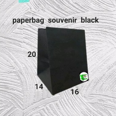 

paperbag souvenir black (16×14×20)