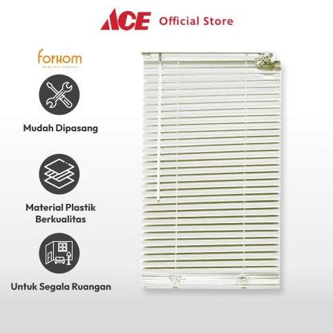 ACE - FORHOM VENETIAN BLINDS TIRAI GULUNG PVC PLASTIK JENDELA KACA