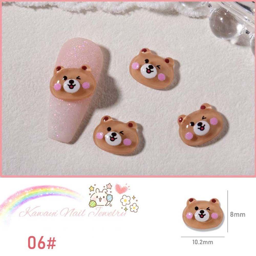 Mxbeauty Kartun Hiasan Kuku Anjing Kelinci Jepang Kuromi Strawberry Bear Manicure Aksesoris Perhiasan Kuku