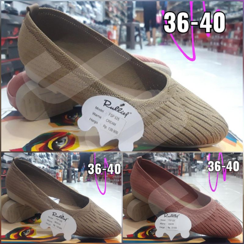 RULLIEF FSP.525-- Sepatu Slip On wanita Dewasa Original Rullief