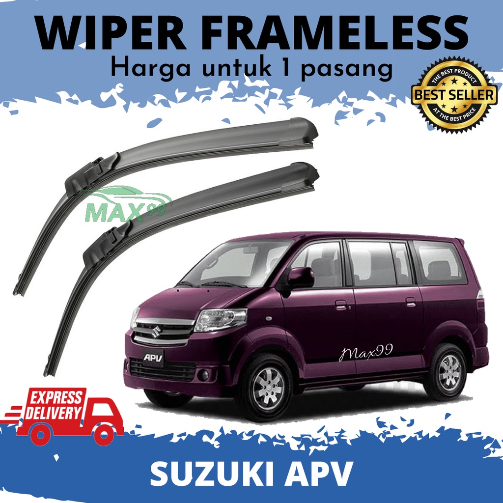 Wiper APV Frameless - Wiper Mobil APV Suzuki APV Pisang - Max99