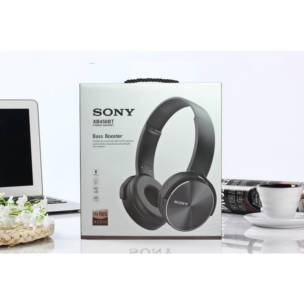 【XB450BT】Wireless Headphone Stereo Sound Hi-Res Audio Bass High Quality