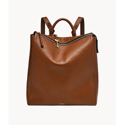 TAS FOSSIL PARKER LARGE BACKPACK CONVERTIBLE BROWN ZB1515200