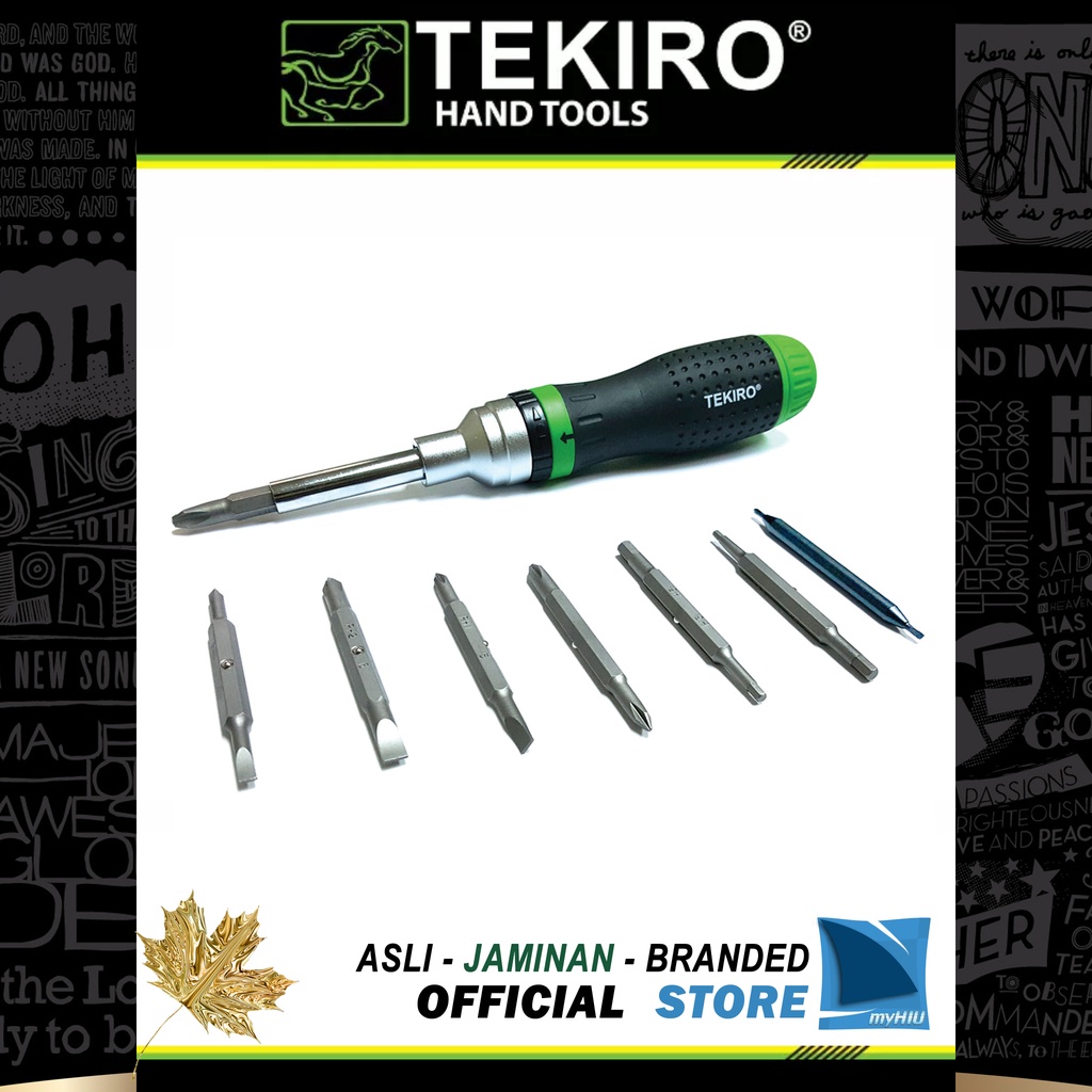 Obeng Isi 19 Mata Saling Tukar / Interchangeable Screwdriver Set TEKIRO