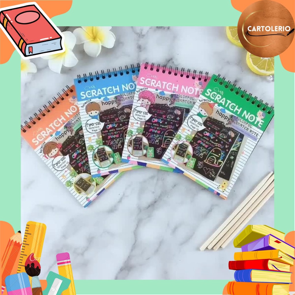 

Buku Magic Scratch Note Colourful B0042