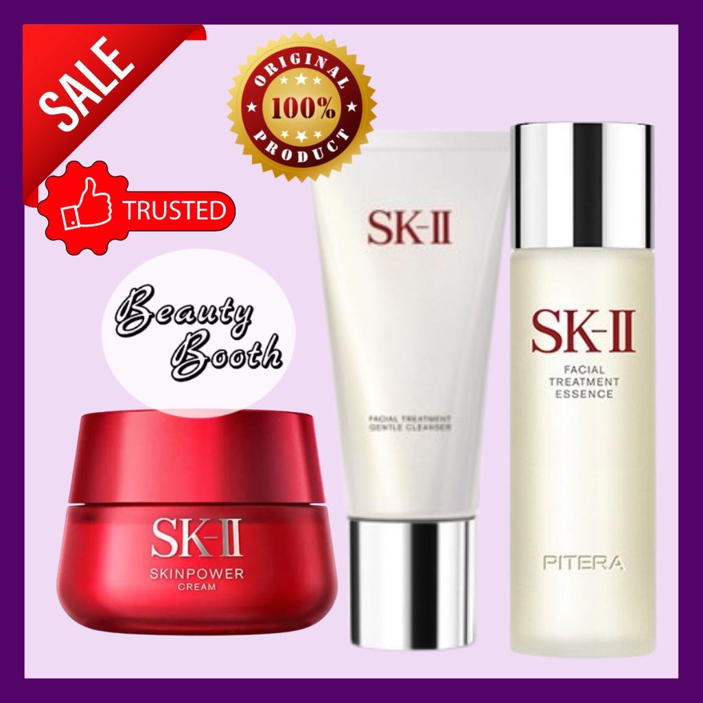 SK-II SKII SK2 FTE 230ml + Cleanser 120gr + Skinpower Cream 50gr