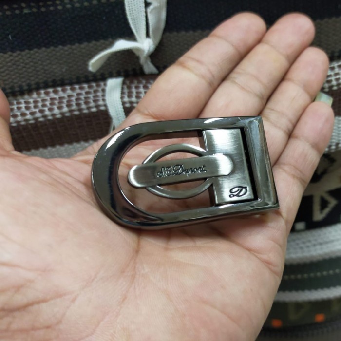 Ikpa Kepala Gesper Kepala Ikat Pinggang Pria Kulit Model Cantol