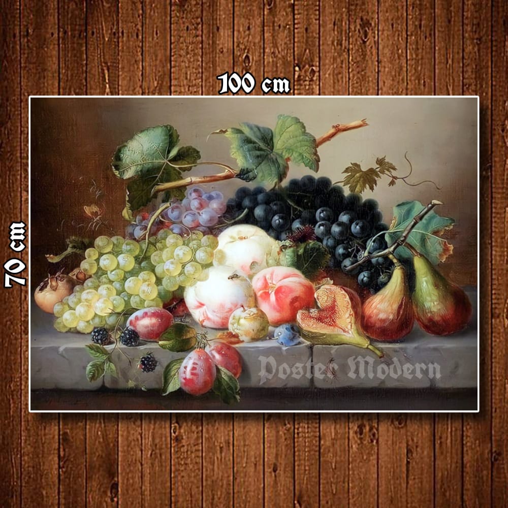 HIASAN DINDING POSTER GAMBAR LUKISAN BUAH BUAHAN UKURAN JUMBO 3D CODE15 BEST SELLER / LUKISAN BUAH D