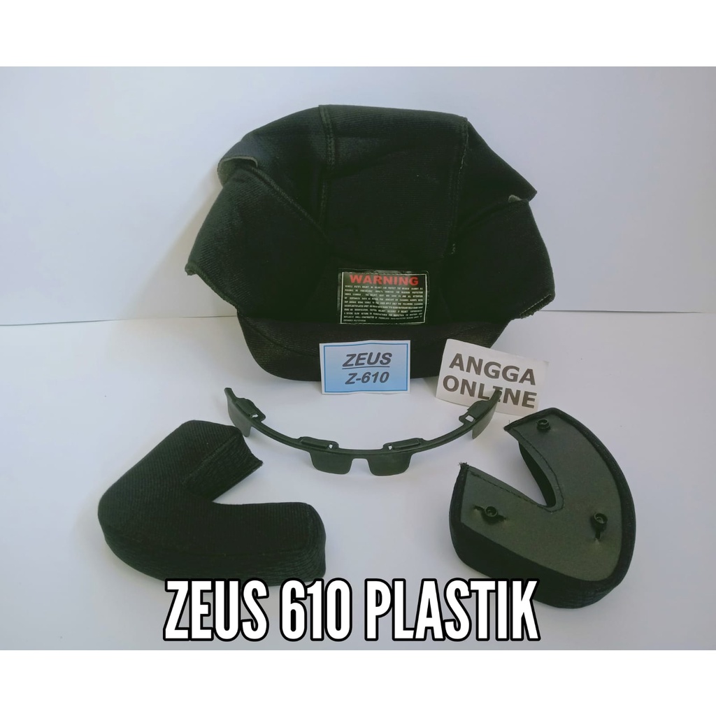 Busa Helm ZEUS 610 kancing plastik, busa helm zeus 610 plastik