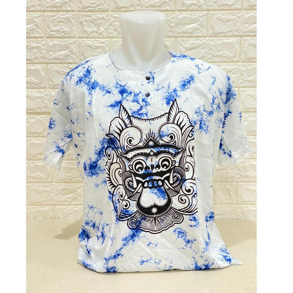 RECOMENDED Y80 BAJU BARONG BALI GABLES PRIA DASAR PUTIH BIG SIZE ♛