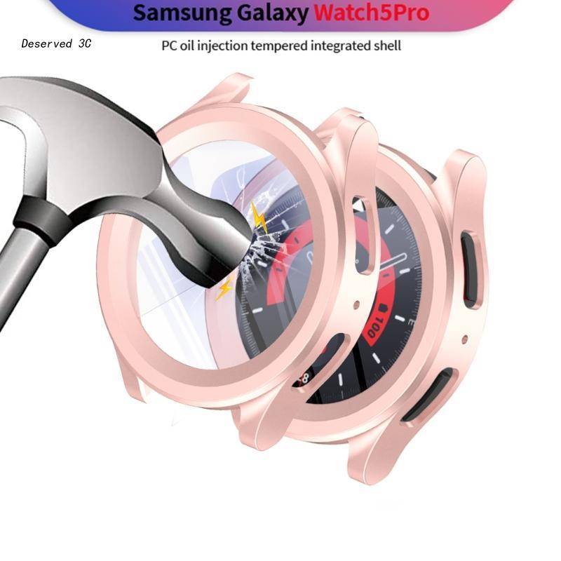 Pelindung Layar PC Cover Untuk Samsung Galaxy 5 Pro 45mm Smartwatch Cover Bumper Kerang