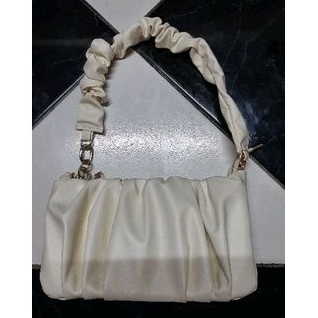 sling bag tas serut cewek tas bahu warna putih mini slingbag