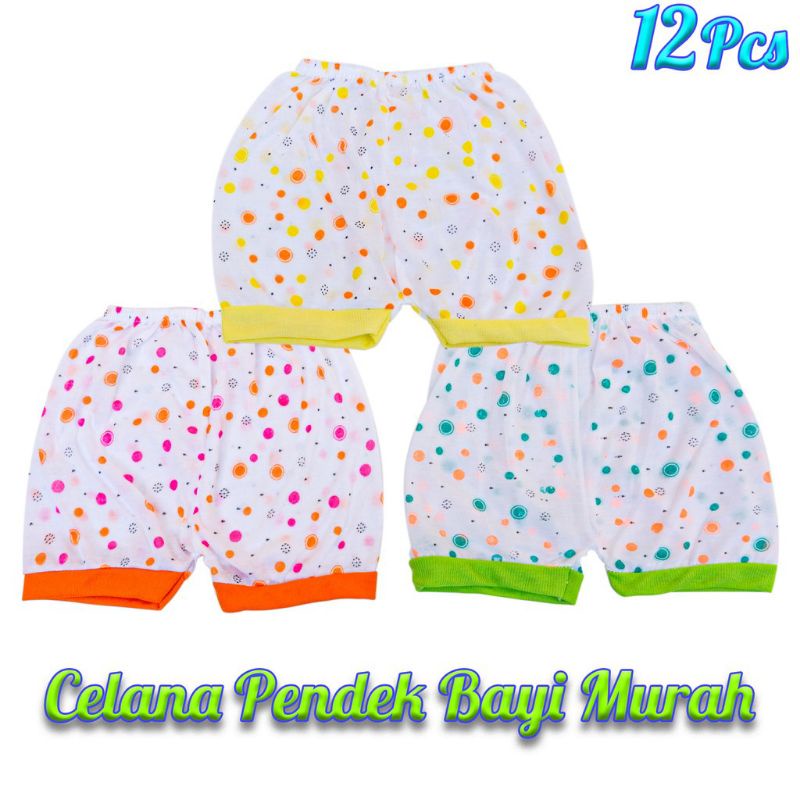 12 pcs Celana pendek bayi murah 1 lusin
