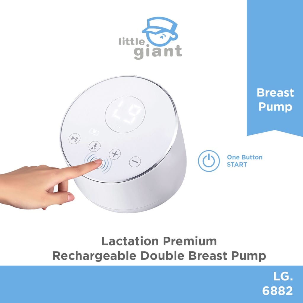 Little Giant LG6882 Lactation Rechargeable Double Breast Pump - Pompa Asi