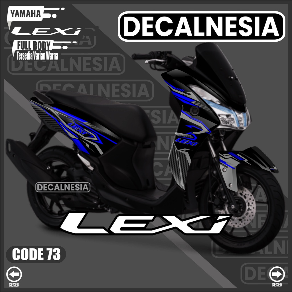 Decal Sticker Lexi Full Body Stiker Simple Motor Yamaha S ABS Variasi Modifikasi Racing Decalnesia K