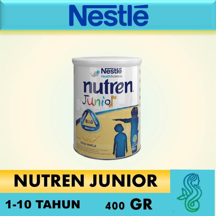 

[ COD ] NESTLE - NUTREN JUNIOR 400 GR VANILA [ SUSU PERTUMBUHAN 1 - 10 TAHUN ]