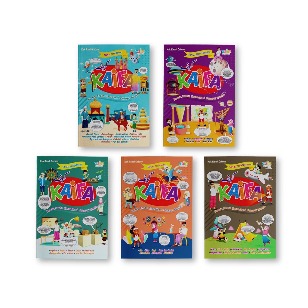 

Komik Kaifa 1SET isi 5 Buku Komik Fakta Ilmuwan dan Penemu Muslim
