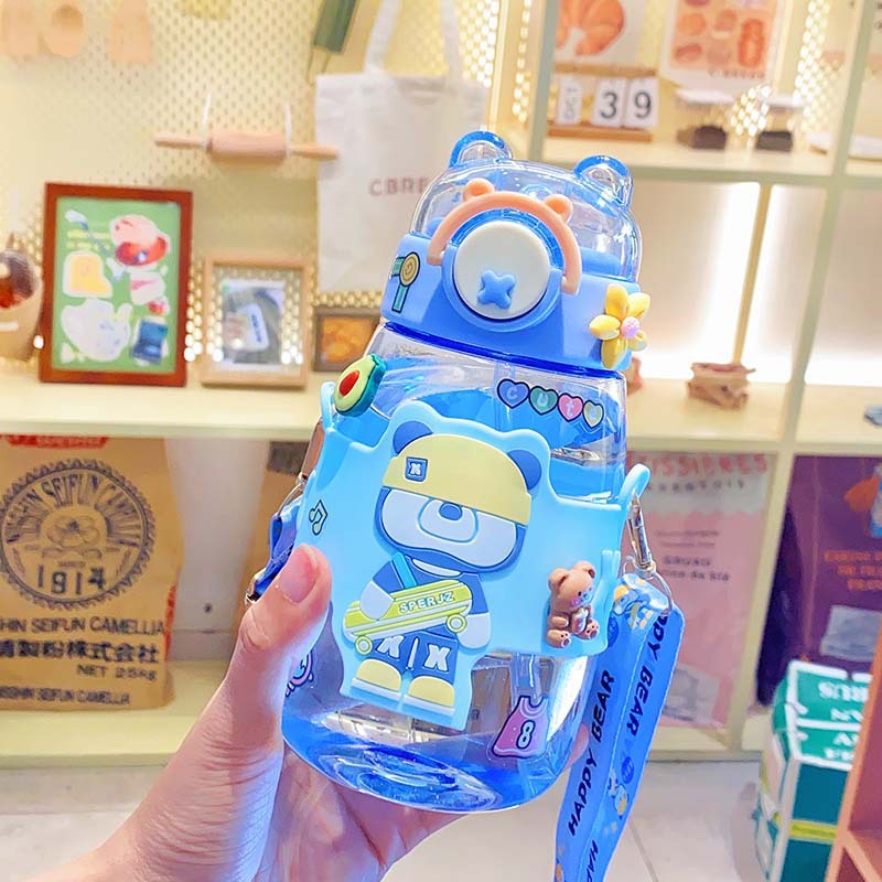 BOTOL MINUM ANAK / BABY KAPASITAS 700ML KARAKRTER LUCU BPA FREE-BJAK LAUT BIRU 1955