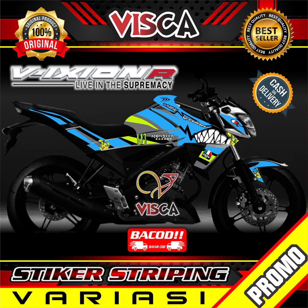 Stiker Striping Vixion R Variasi Shark
