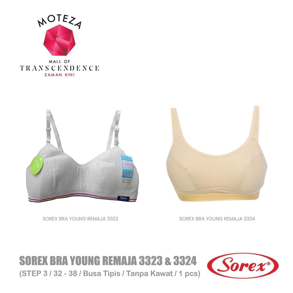 Sorex Young Bra BH Anak Remaja - Y 3323 ; 3324 - Step 3 (PILIH WARNA)