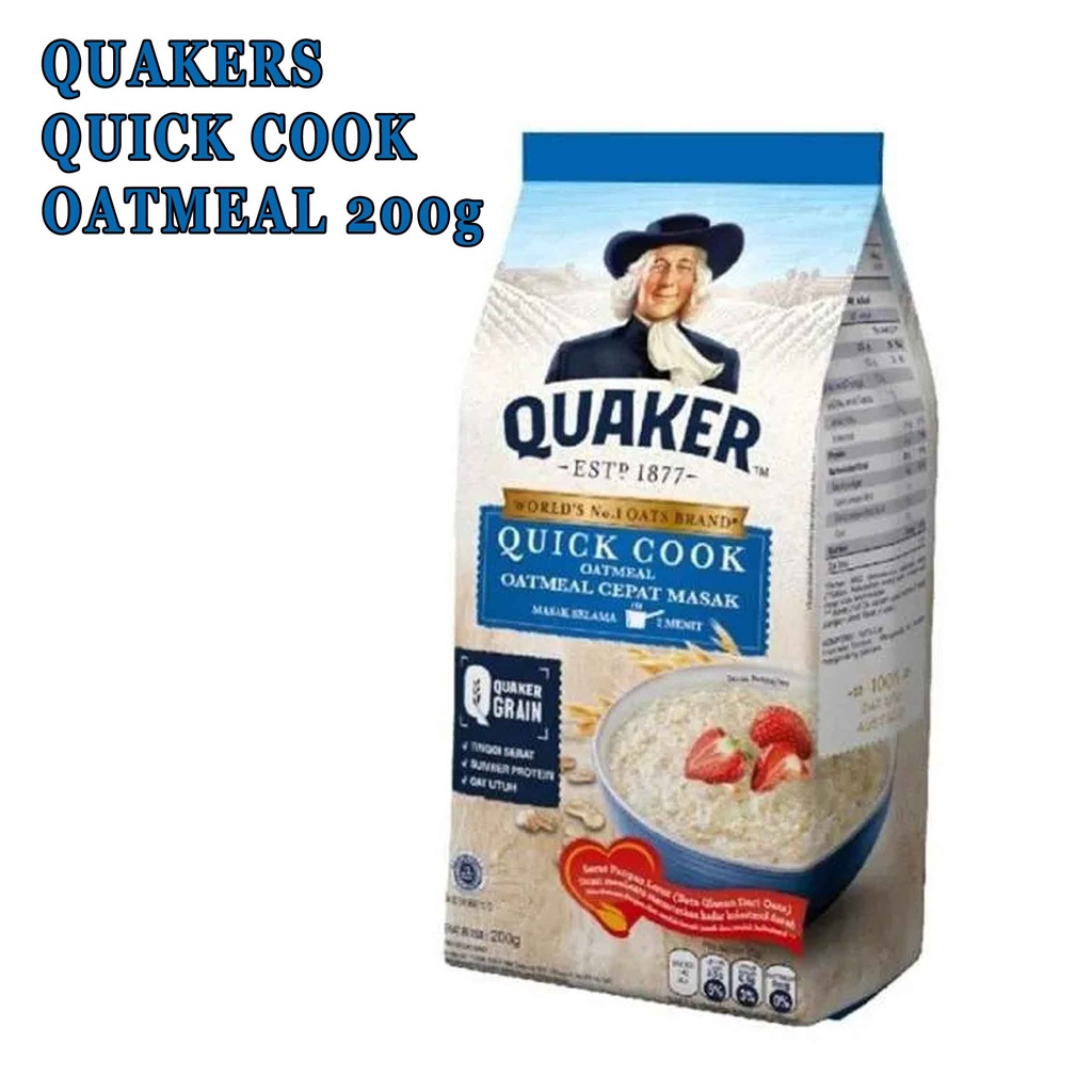 OAT MEAL* QUAKER OATS QUICK COOK 200g* SEREAL GANDUM