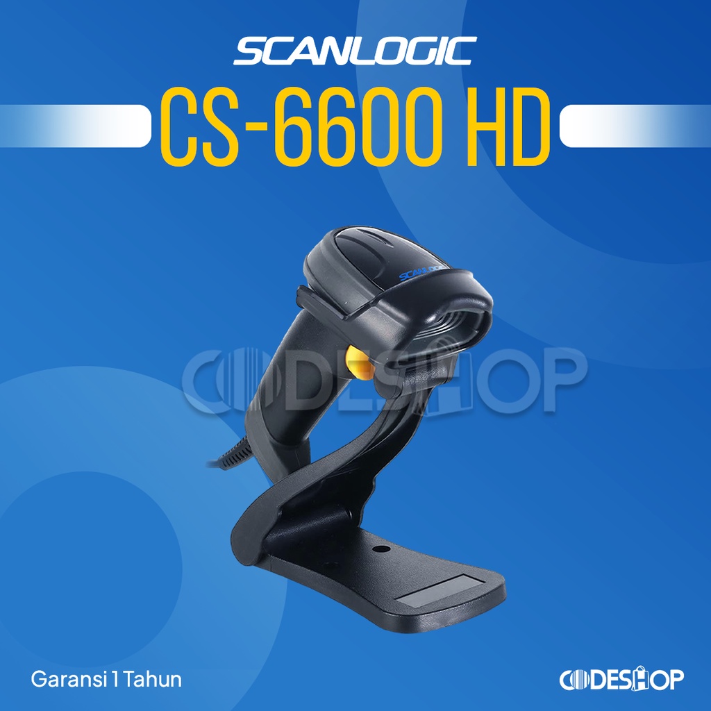 Scanner Barcode Scanlogic CS 6600 HD Imager 1D &amp; 2D USB