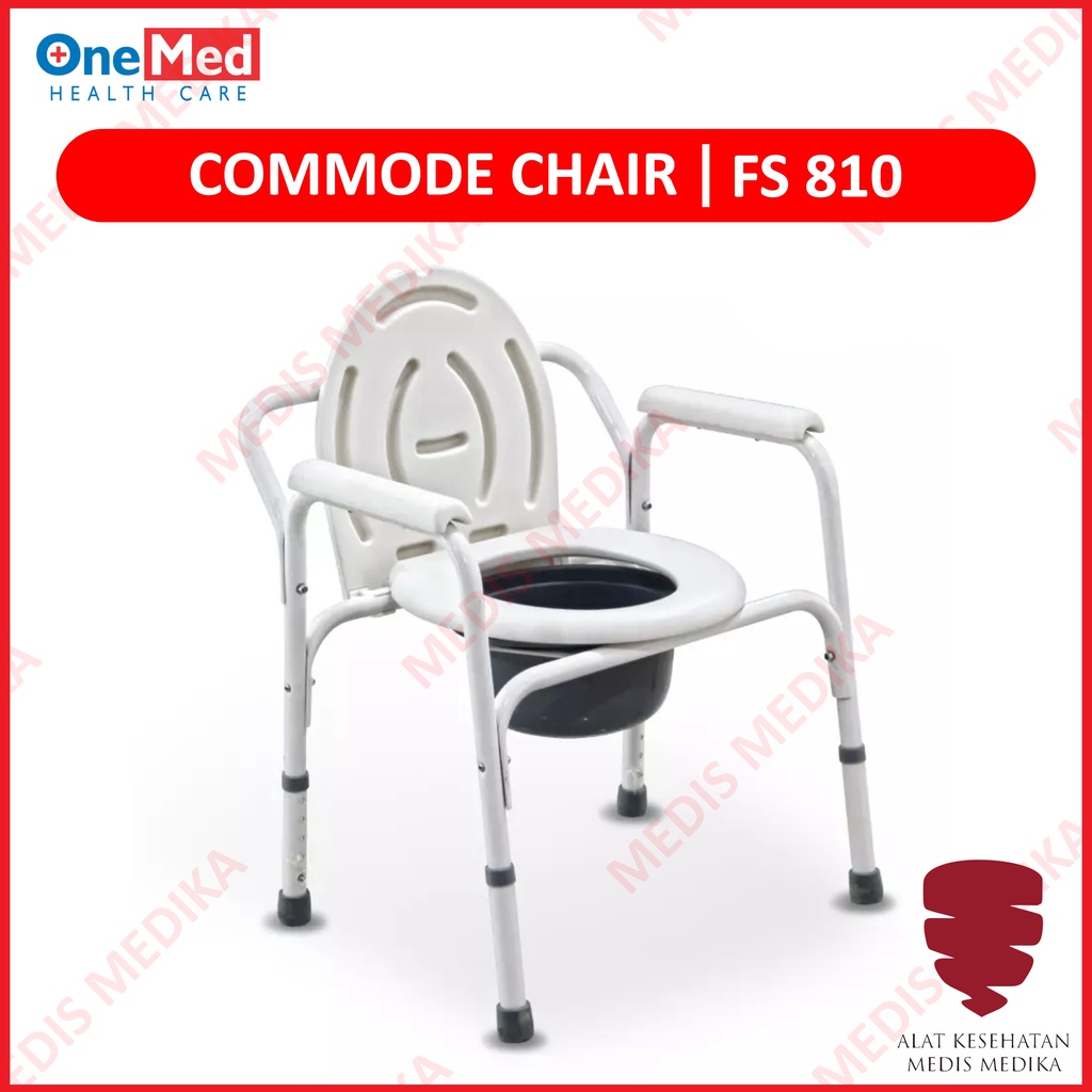 Kursi BAB Commode Chair FS810 Onemed Alat Bantu Penunjang Gerak Lansia FS 810