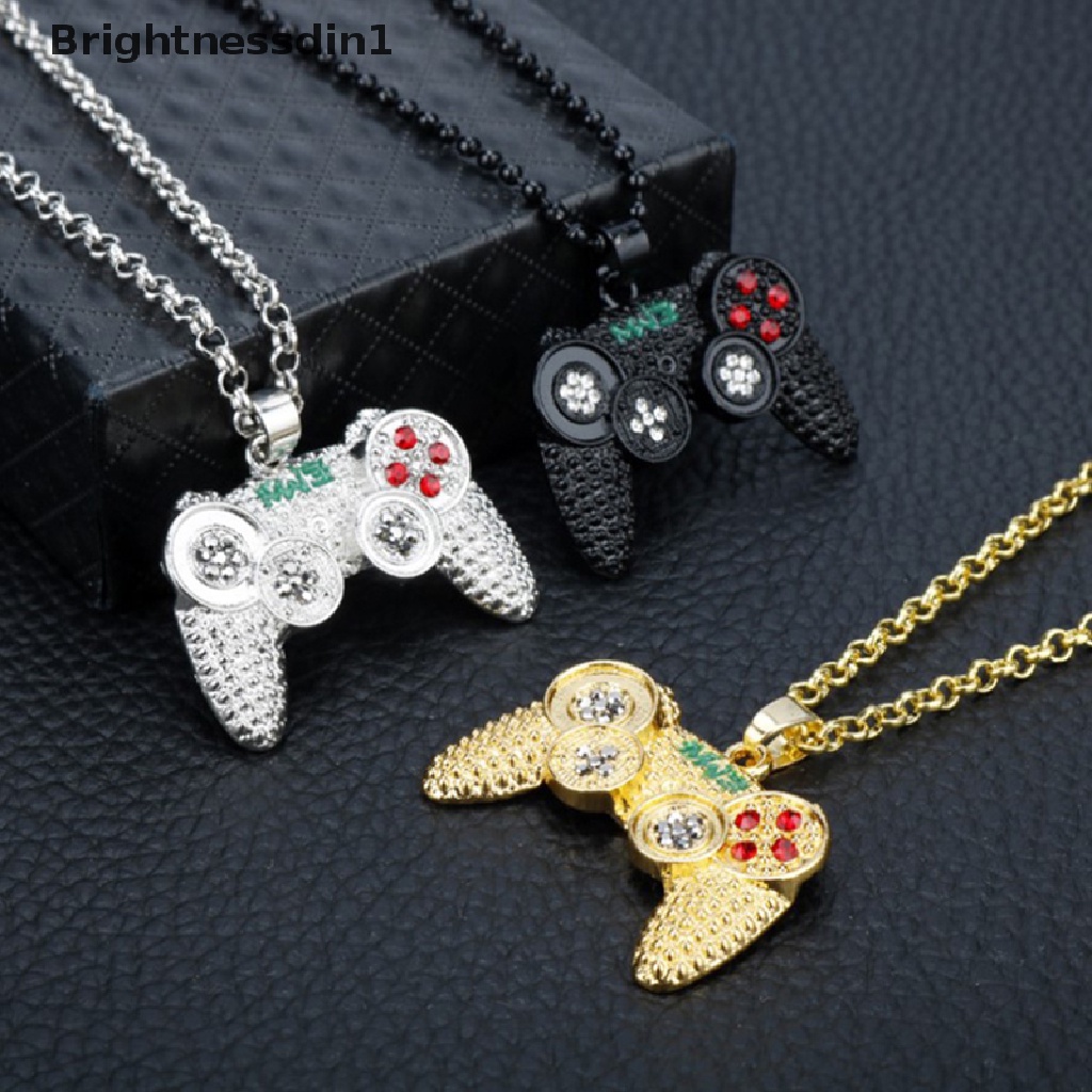 [Brightnessdin1] Gamepad Dengan Berlian Imitasi Kalung Untuk Wanita Pria Game Controller Liontin Choker Ch Jewellery Necklaces for Teen Girls Boutique