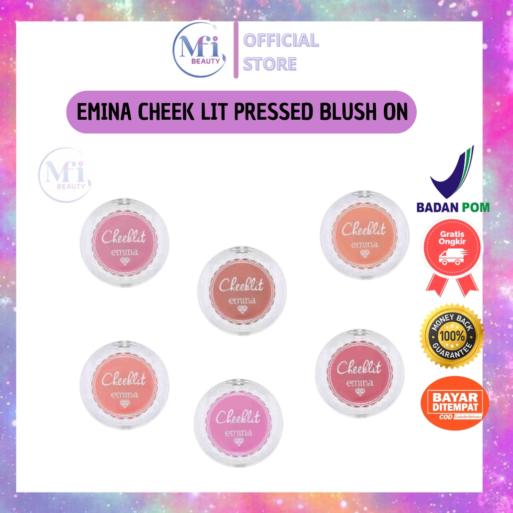 MFI - EMINA CHEEK LIT PRESSED BLUSH ON 3,5GR/CATTON CANDY/MASHMALLOW LADY