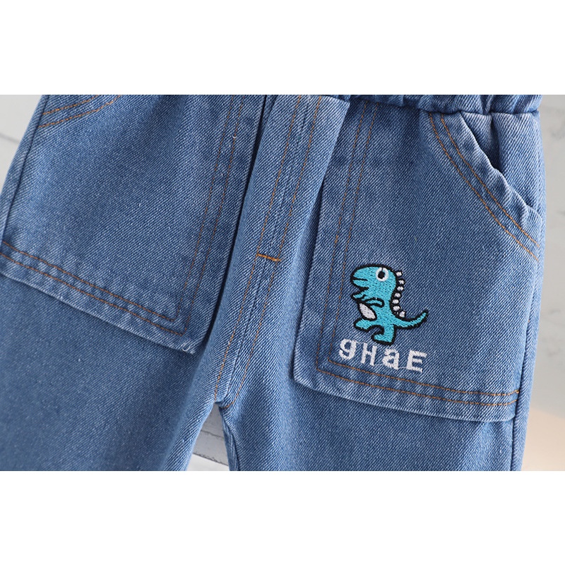 Setelan Anak Laki Laki TOROBOY Baju Anak Import Set 3in1 Sweater dan Tas dan Celana Jeans