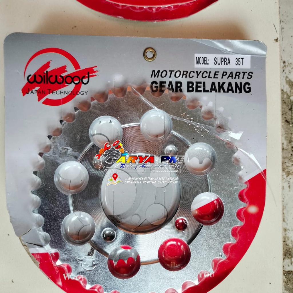 Gear Gir Belakang 428 Honda Supra 35 37 48 50 52 55 60 T Wilwood