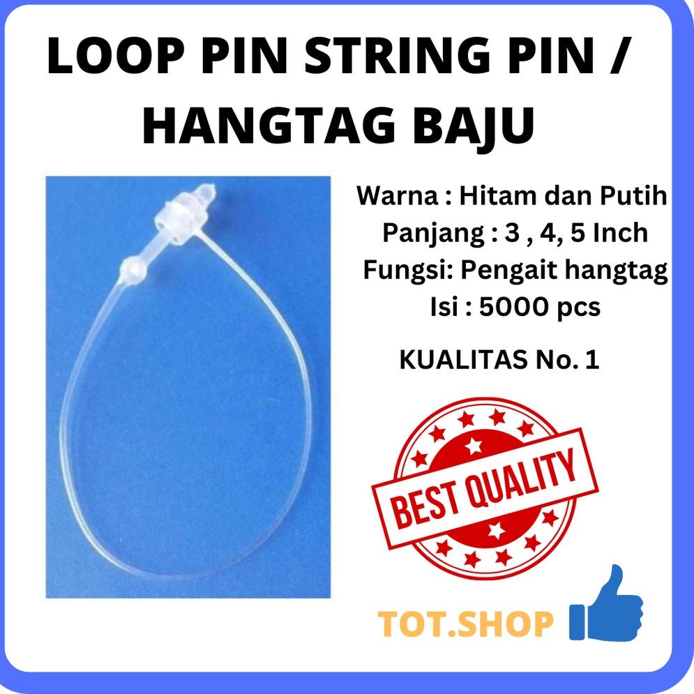 

M79 [TANPA DOS 5.000 pcs LOOP PIN / HANG TAG PLASTIK LOCK STRING PIN (uk 3, 4, 5 Inch) Tali Hangtag Baju TREND TERKINI ㆂ