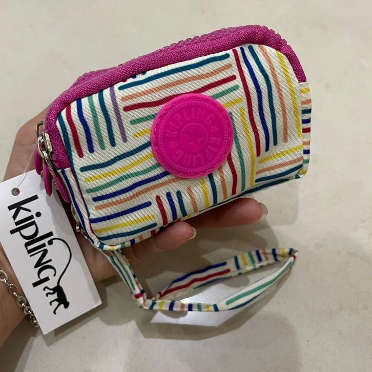 IdQ6c6B Dompet koin kecil kipling motif import 3 sleting