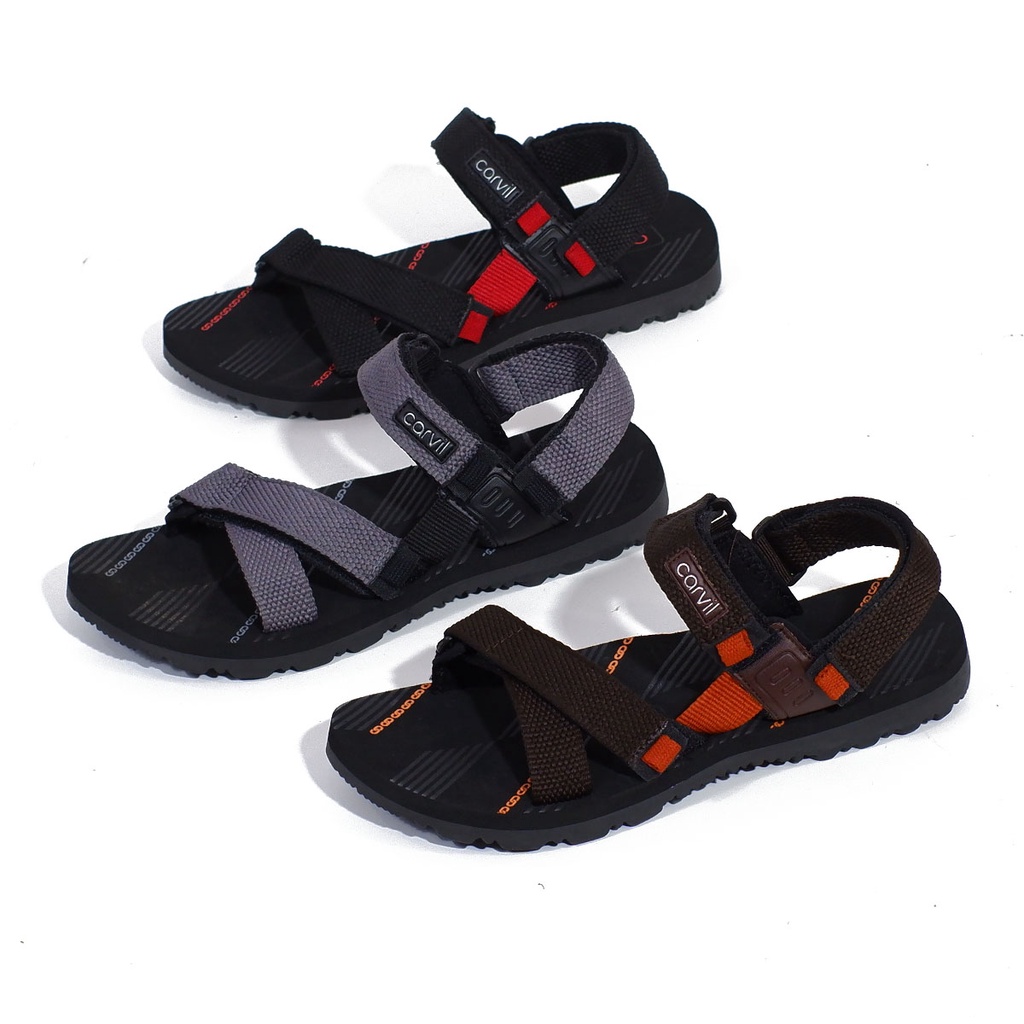 Sendal gunung pria original sandal outdor casual cowok dewasa branded Carvil Dexter - morenzo hikking terbaru 38-43