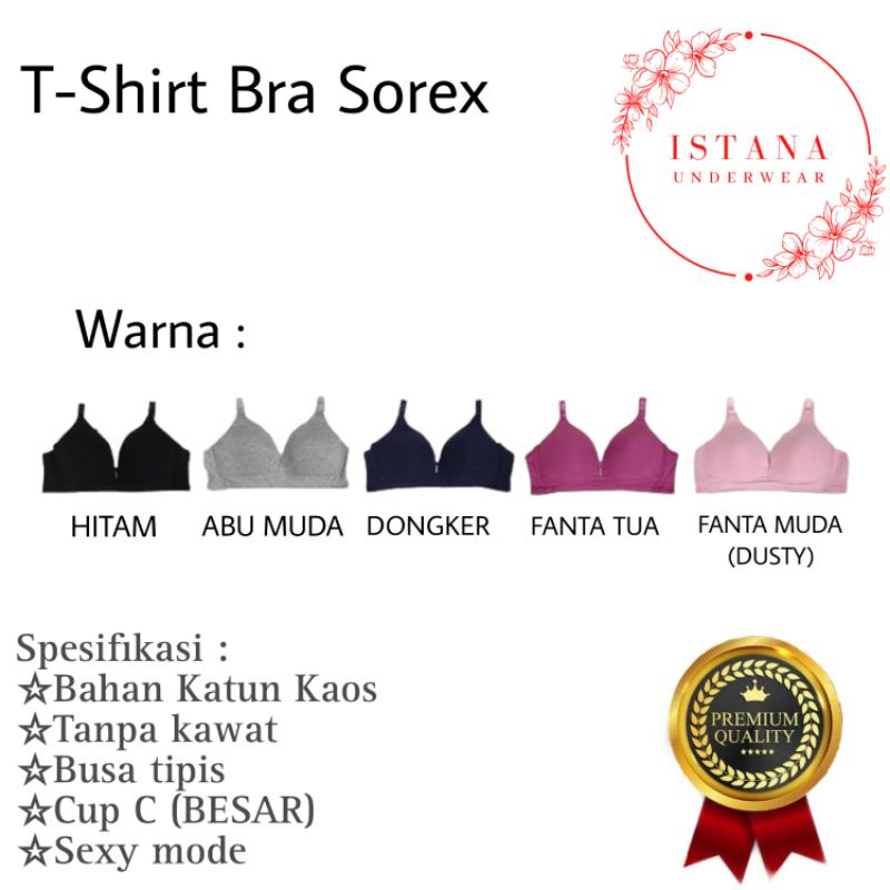 Bra wanita Sorex / Bh wanita remaja dewasa lahak bahan Premium