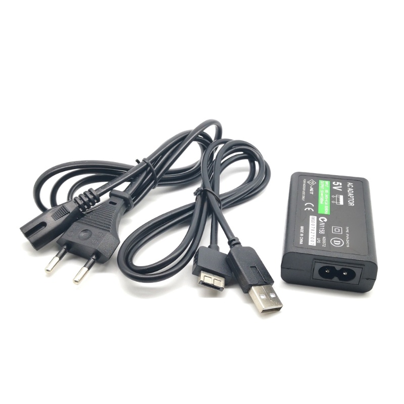 Zzz Home Charger Power Supply AC-Adapter USB Data Charging Cable Kabel Untuk PSVita1000