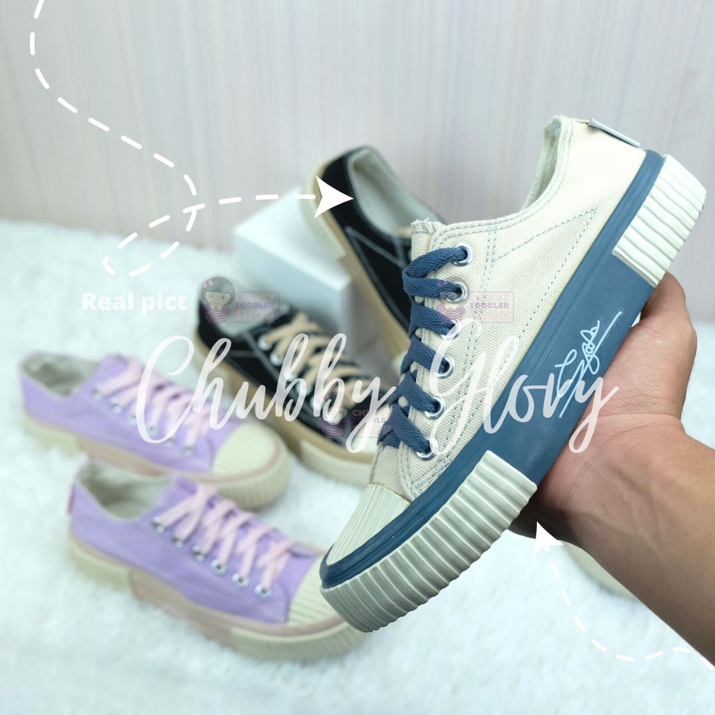 Chubby Glory SD2102 Sepatu Kets sport canvas dewasa wanita perempuan Sepatu Import Korea kekinian