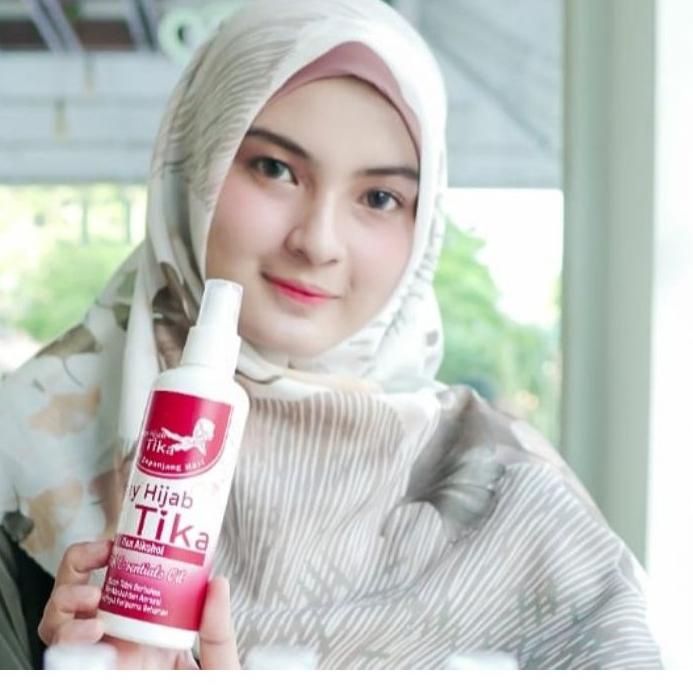 ☻ SPRAY HIJAB TIKA SPRAY UNTUK JILBAB ORIGINAL MEMBUAT JILBAB TEGAK DAN RAPI TEGAK  SEPANJANG HARI ➲