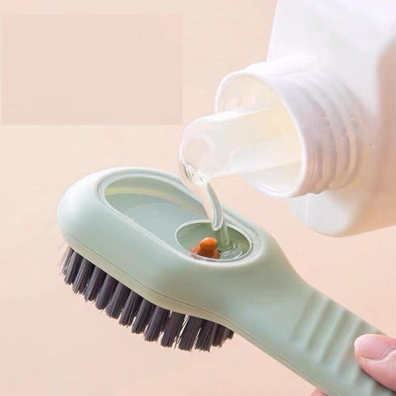 Sikat Pembersih Multifungsi Serbaguna Sikat Pembersih Sepatu Baju Cleaning Brush With Liquid Dispenser