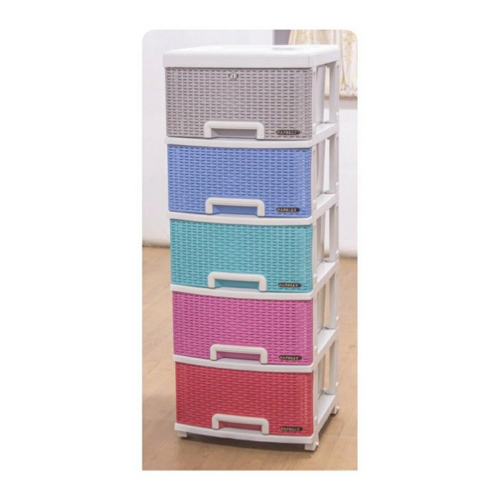 Terlaris Lemari / Laci Plastik Napolly Contan 5 Susun