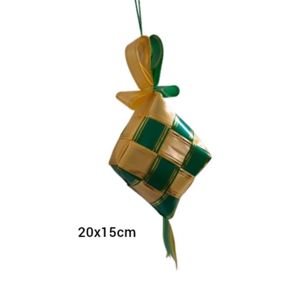 

Hiasan Lebaran Idul Fitri Ketupat Besar 20x15cm