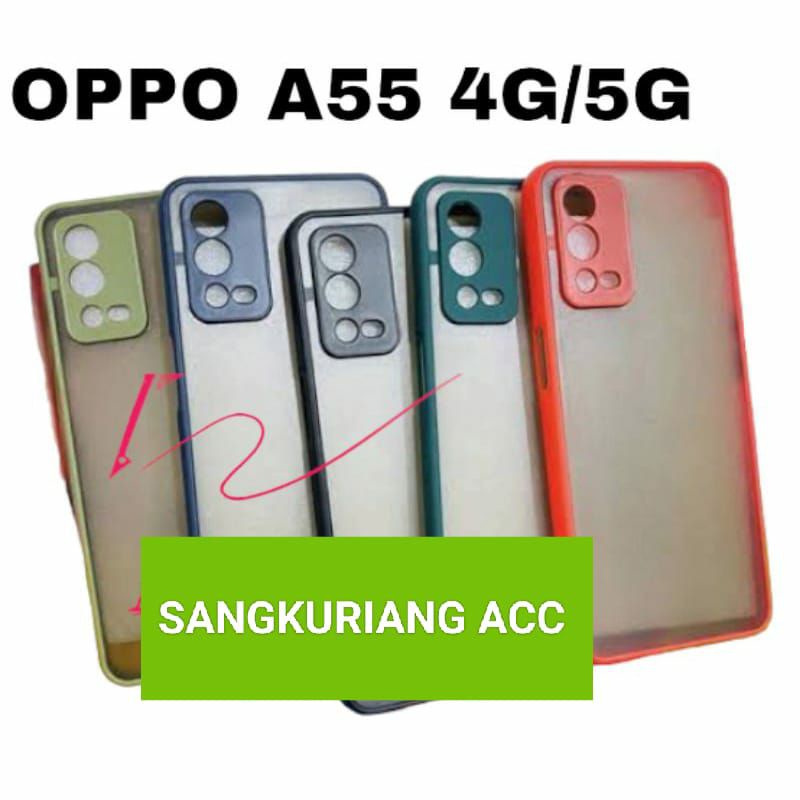 Softcase Slicon hp OPPO A55 4G/5G Slicon casing Slicon MAYCUS