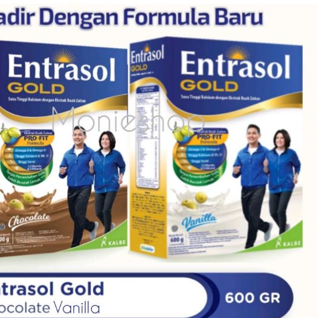 

✪ Entrasol Gold 600gr Coklat/vanila/ Plain Original 350gr/ 185gr ♘