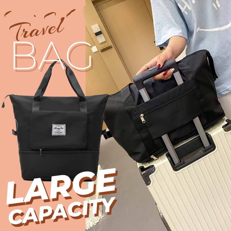 TAS TRAVEL LIPAT TRAVEL BAG JINJING JUMBO ANTI AIR Dapat Dilipat Baju Gym Senam Olahraga Wanita Pria Korea Style