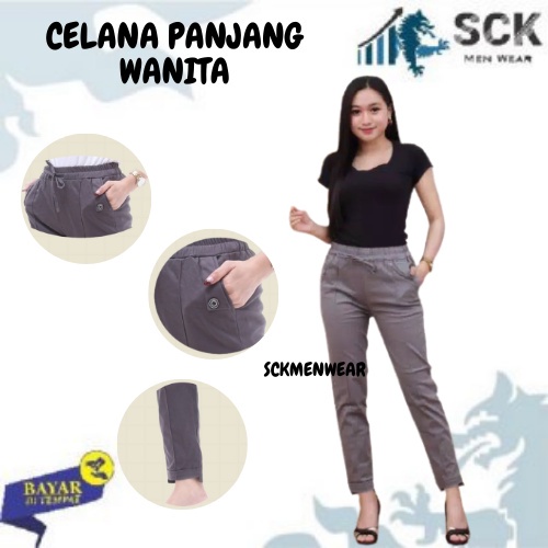 Celana Panjang BAGGY PANTS Carry Blessing PREMIUM AMERICAN DRILL / Pakaian Kerja Formal Wanita - sckmenwear GROSIR