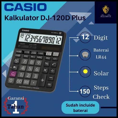 

Kalkulator Casio Dj 120 D Plus Check Correct Original